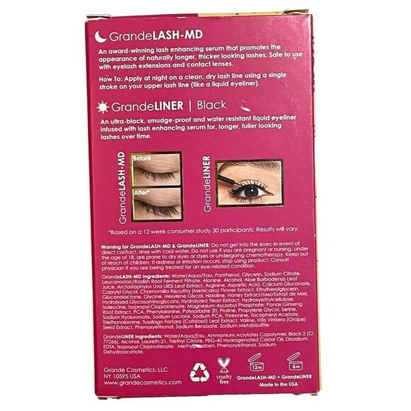 Grande Cosmetics Mini Magic Lash Serum, Brow Serum & Lip Plumper Set NIB - Picture 2 of 9